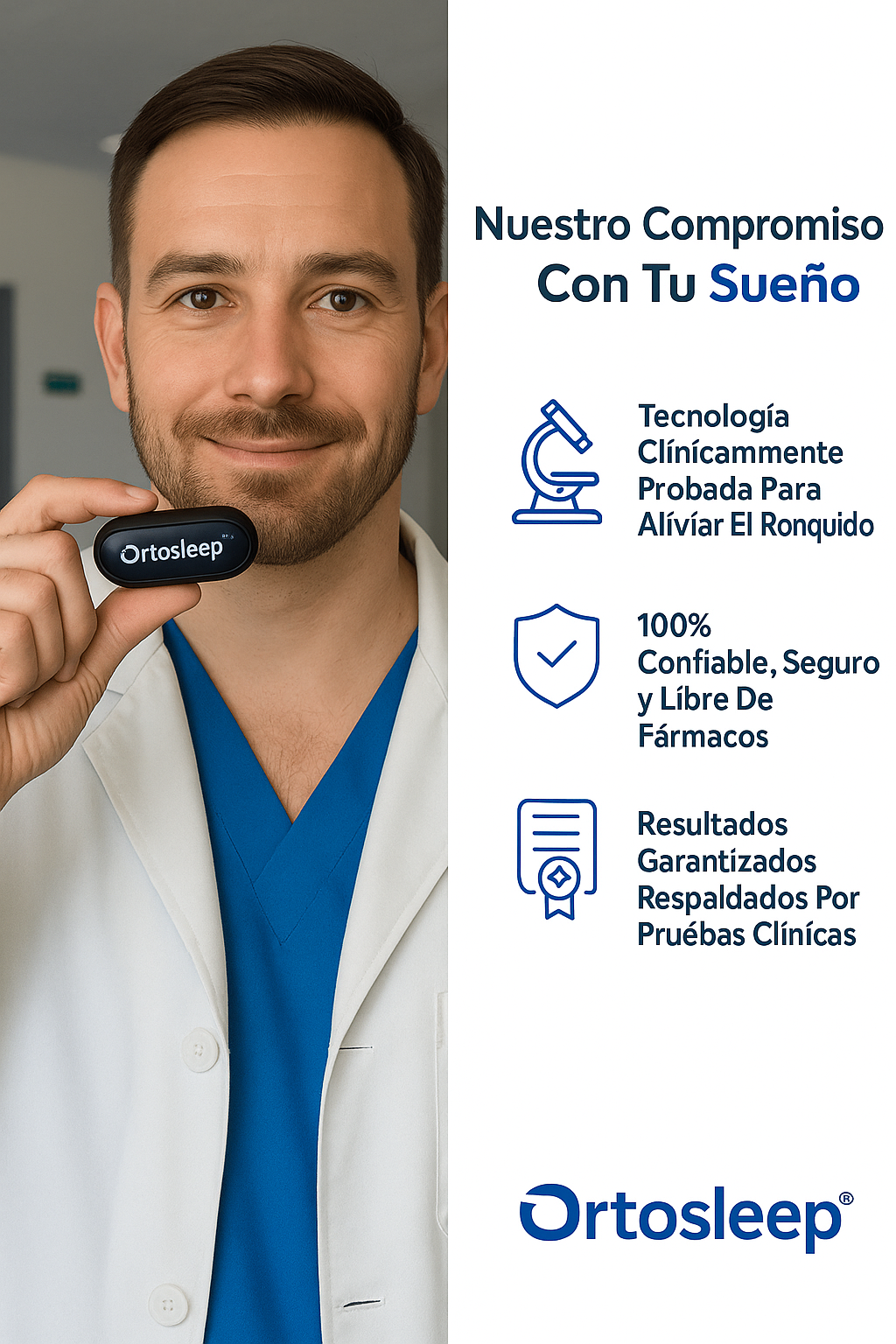 OrtoSleep® EMS Device [Detén el ronquido, respira y duerme mejor]
